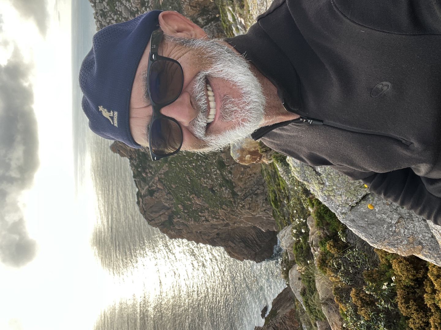 Denis Châtelain sur les falaises de Cabo da Roca